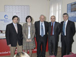 Prof. Enrique Aranda, Dra. Carmen Guill&eacute;n, &Aacute;ngel Gracia, Dr. Josep Tabernero y Carlos Hu&eacute;